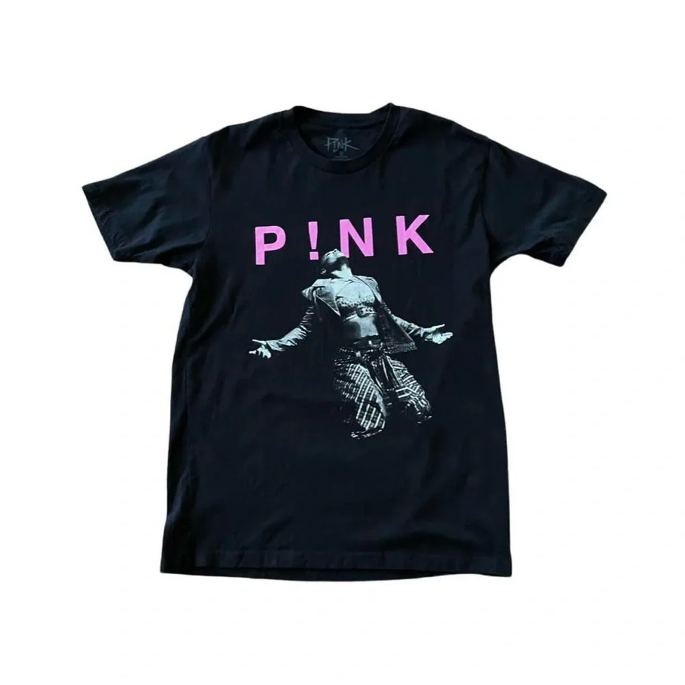 Pink Trustfall Tour Graphic Tee - Size M - Picture 1 of 8